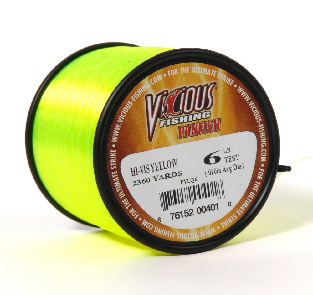 Vicious Panfish Clear Mono - 1/4LB Spool – Vicious Fishing