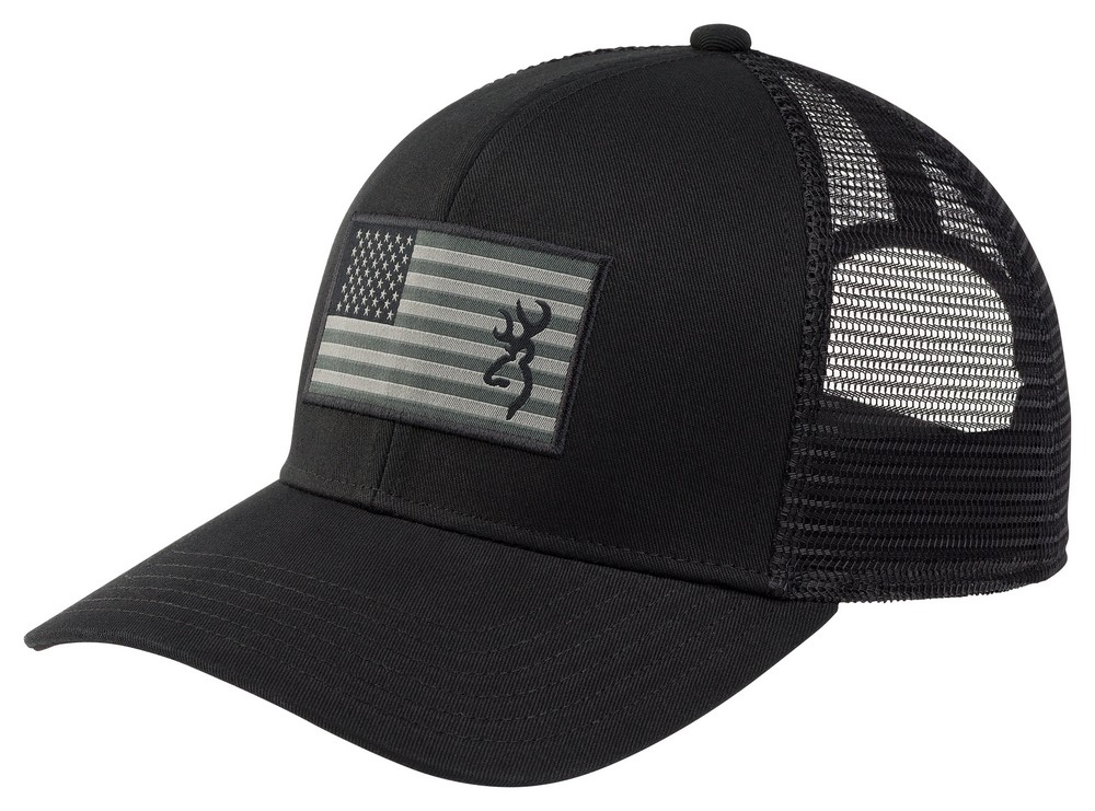 Browning Glory Cap USA Flag/Browning Logo Cap Snap Closure Mid Profile