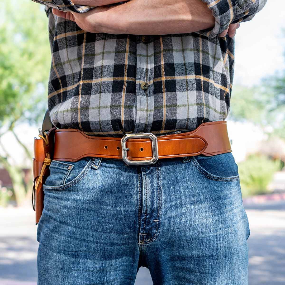 Galco Ruger Wrangler Cartridge Belt .22LR 2 1/2" Ambidextrous Tan