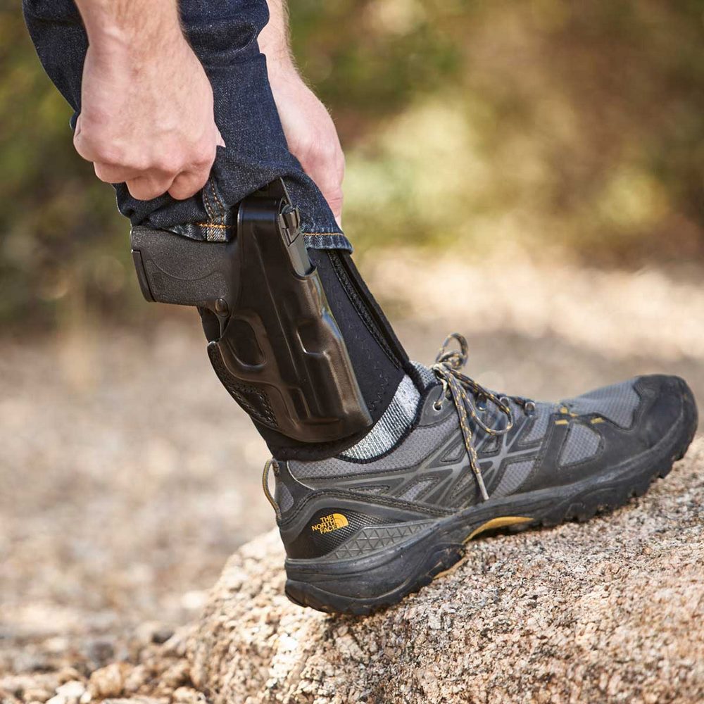 Galco Ankle Glove (Ankle Holster) For Glock 26 Gen 3-5, 27 Gen 3-5, 33 Black - Picture 10 of 12