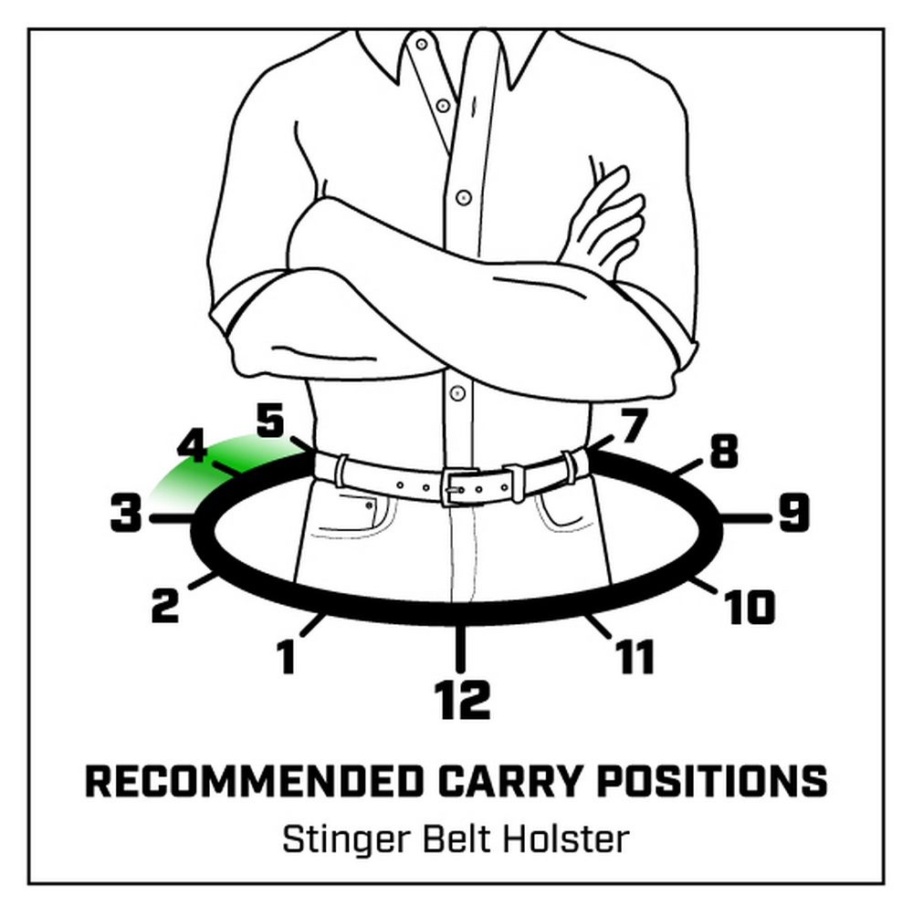 Galco Stinger Belt Holster For Glock 43, 43X, Taurus GX4 Black - Picture 11 of 12
