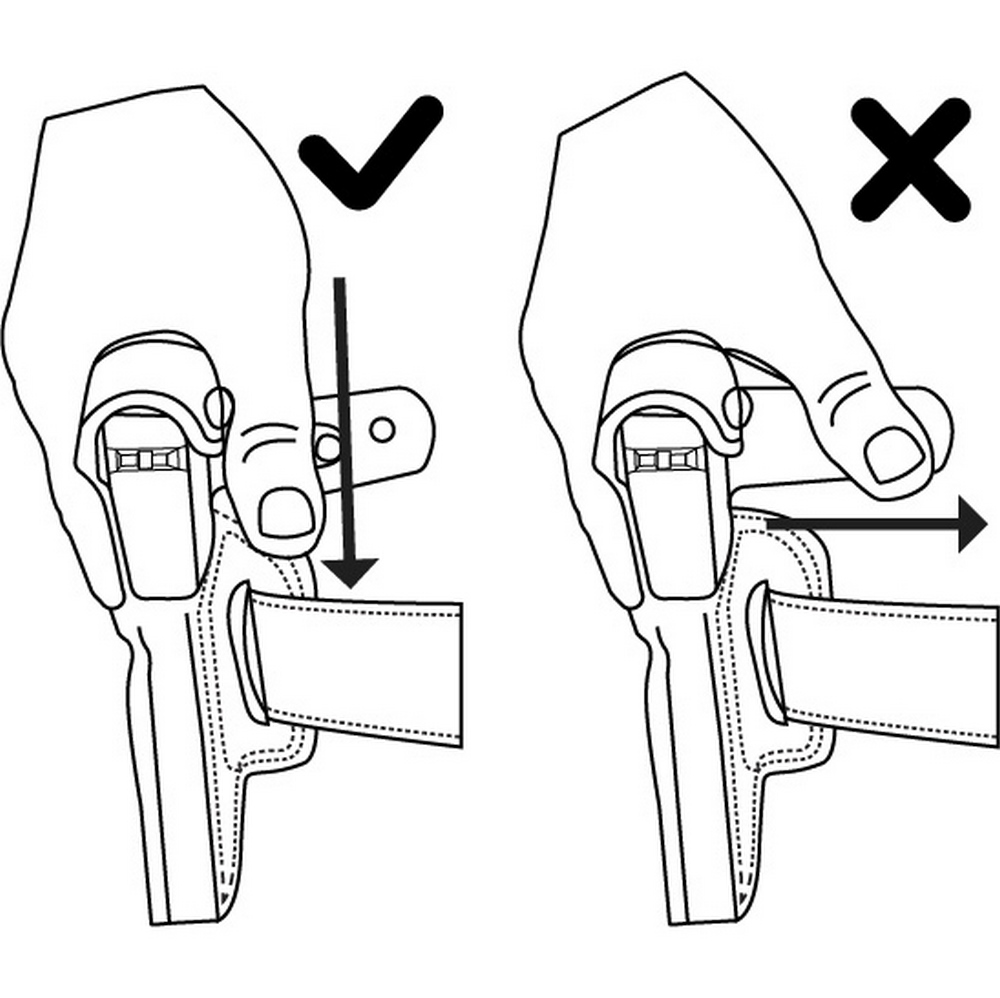Galco Paddle Lite Holster For FN 509, Springfield XD 45 4" Black - Picture 9 of 11
