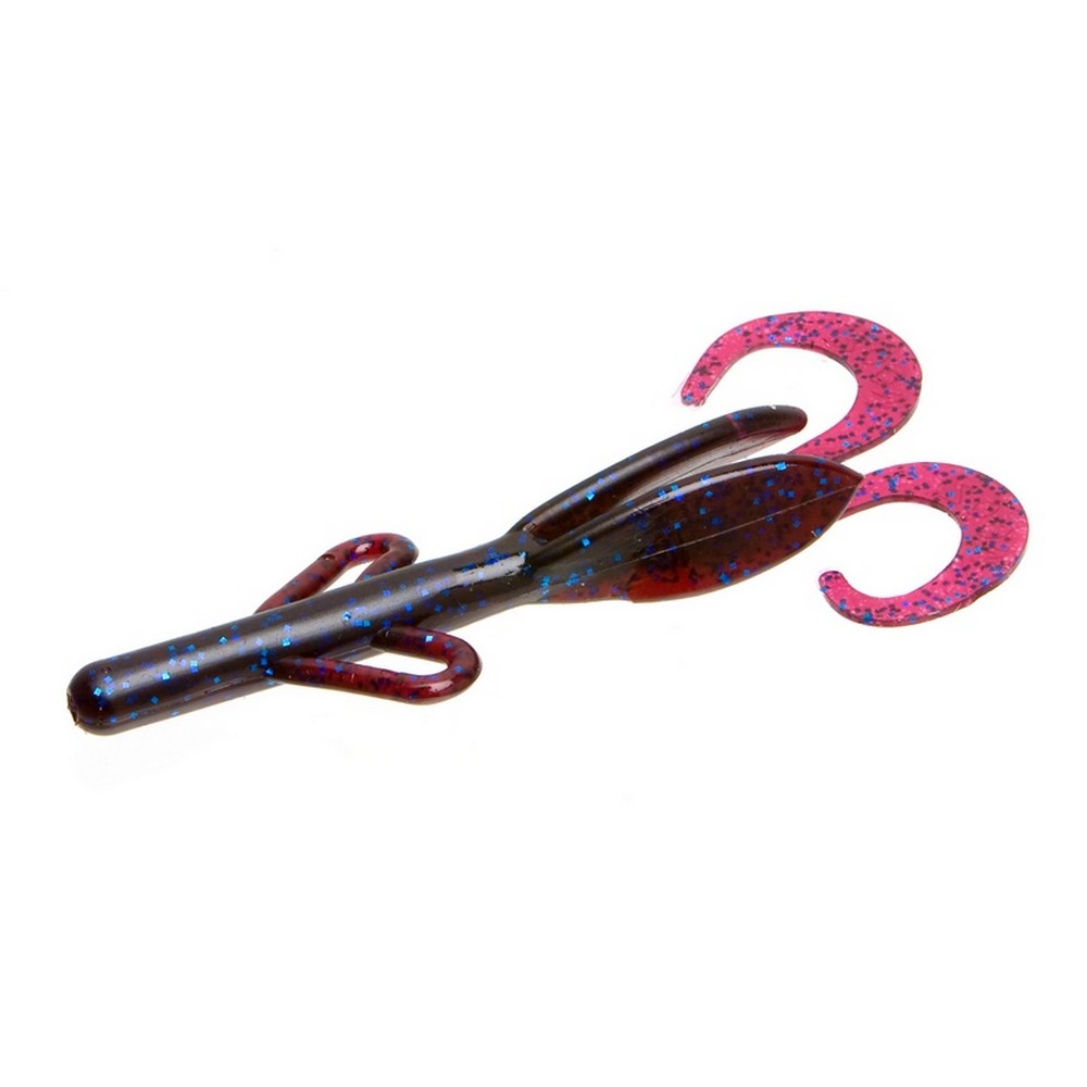 Zoom Bait Baby Brush Hog Bait-Pack of 12 (Okeechobee Craw, 5 1/2-Inch), One  Size, (042-251)