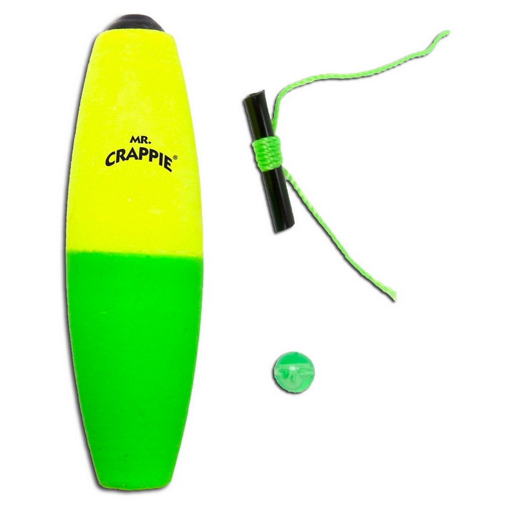 Betts Mr. Crappie Slippers Cigar Yellow/Green 3 Package