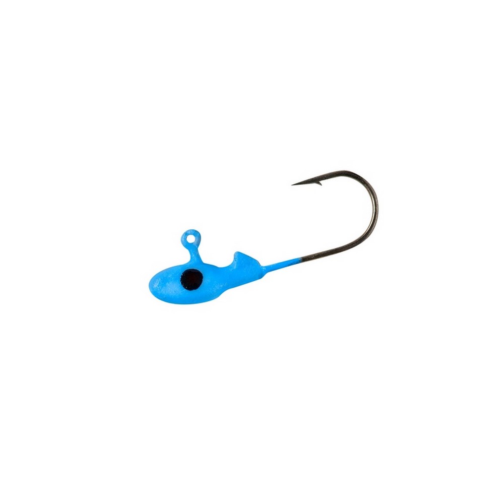 Bobby Garland Mo Glo Jig - 1/16 Oz Blue Glow Crappie Fishing Jig With Glow-in-the-Dark Head & Bait Keeper 10 thumbnail image