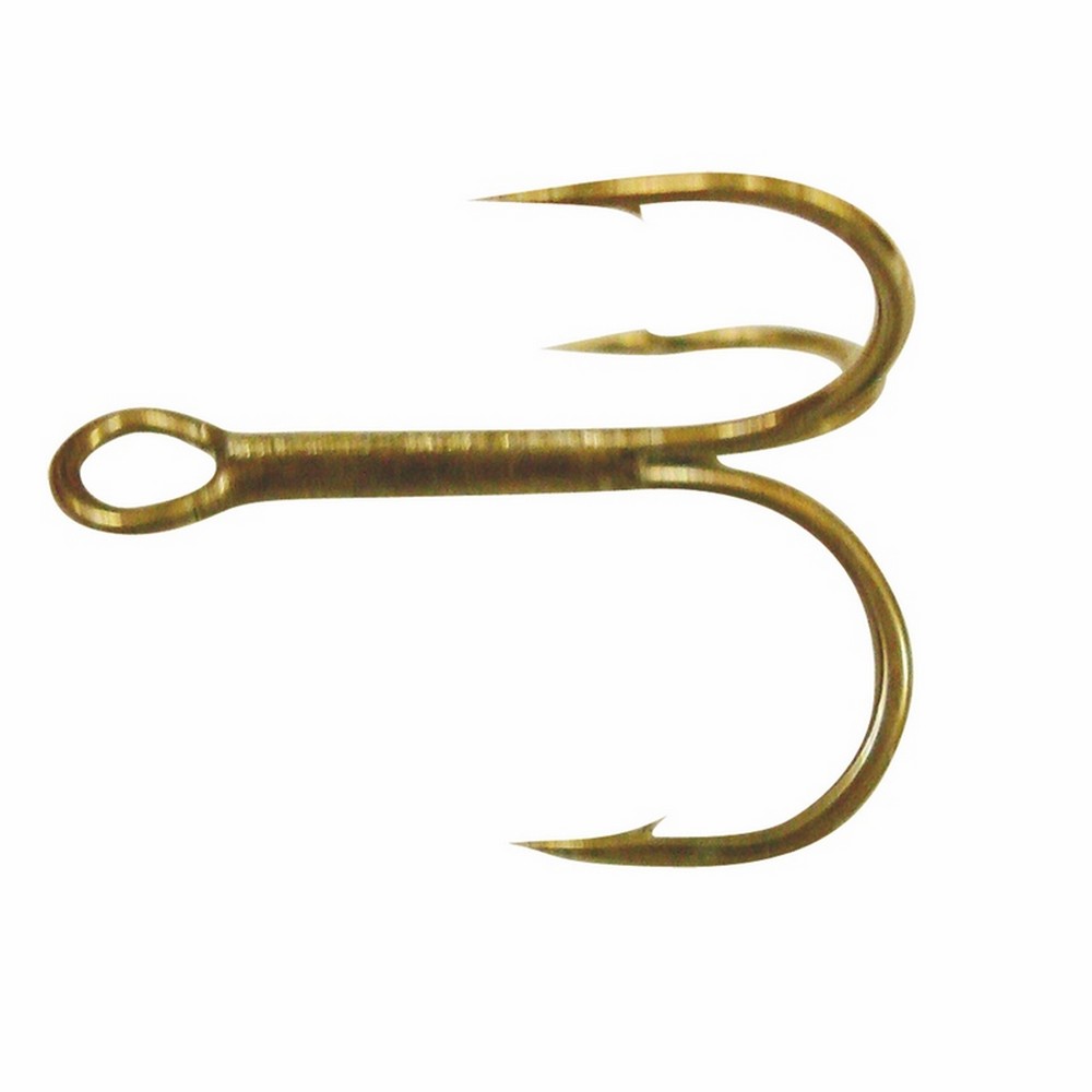 Gamakatsu 47109 Bronze Round Bend Treble Hooks Size 2 9pk 02993 for sale online 