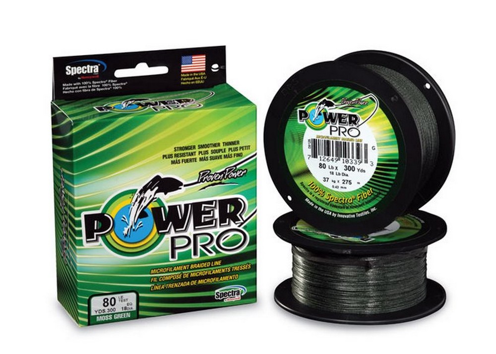 Power Pro Braided Fishing Line Moss Green 300 yds - Picture 2 of 10