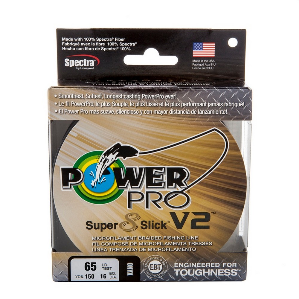 Power Pro Super Slick V2 linea di pesca 150 yd lucente di luna - Foto 16 di 17