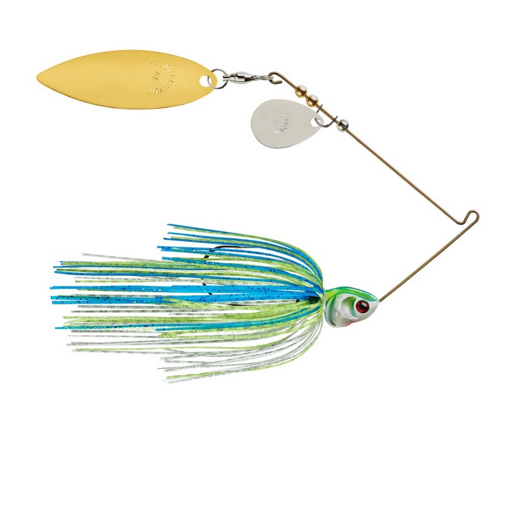 Booyah Covert Series Tandem Spinnerbait - 1/2 oz. - JC Special-Nickel/Gold