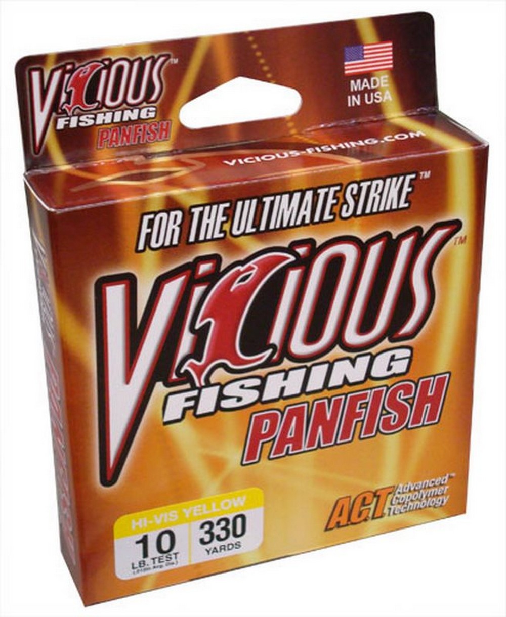 Vicious Fishing Panfish Fluoro Clear Fishing Line - 100 Yards