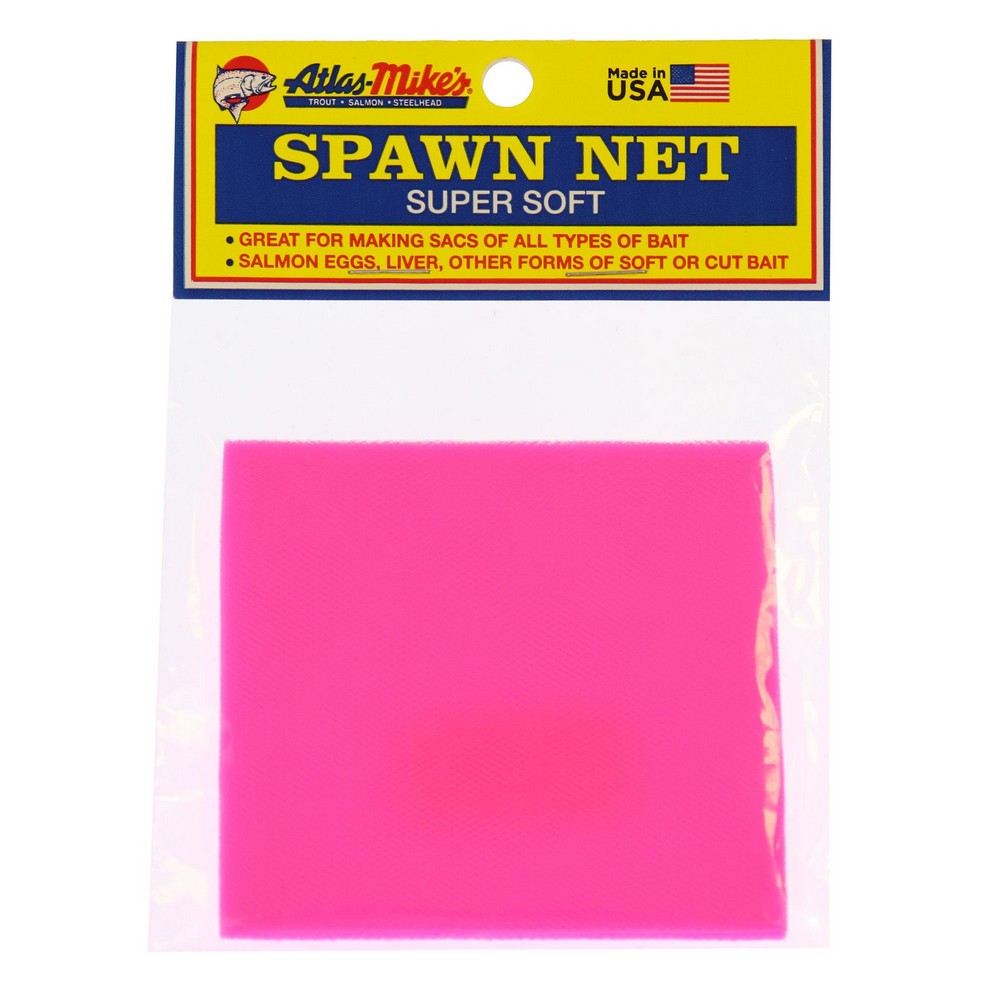 Atlas Mike's Super Soft Nylon Spawn Net 50 Precut 3" Squares Choice of Colors