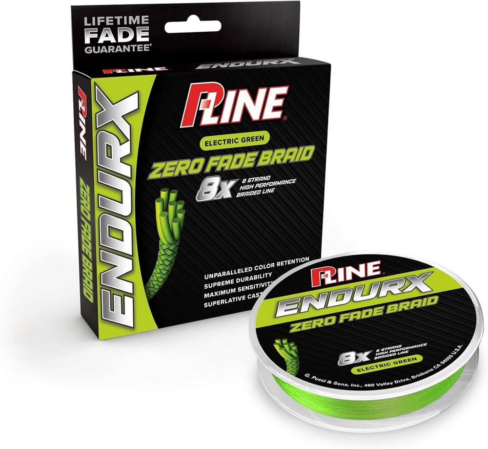 P-Line Endurx No Fade Braid 300 yd Electric Green - Picture 2 of 4