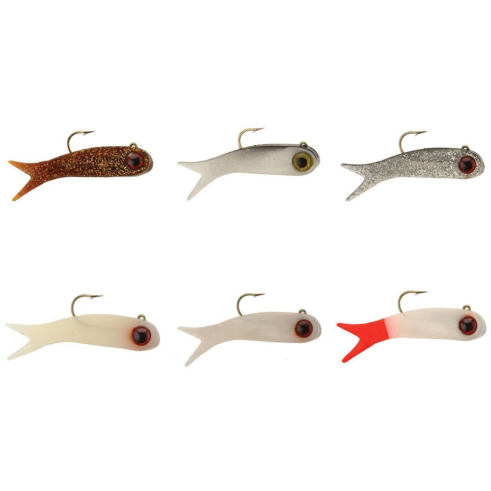 doa terroreyz fishing lure Tiny SILVER/GREEN BACK/RED CHIN / Bodies Only / 20 Pack side swimming action exactly imitating a bait fish. TerrorEyz PEARL/RED HEAD / 1