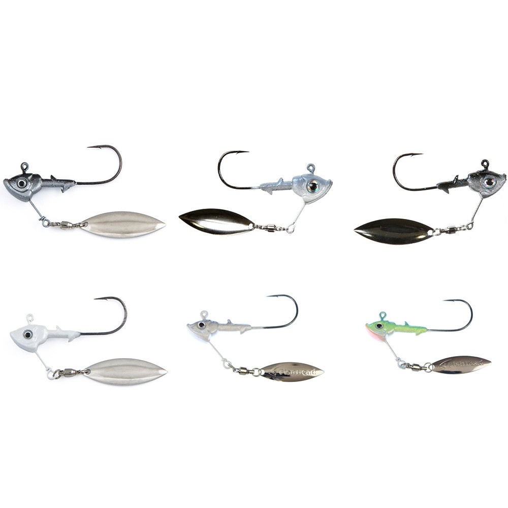 Fish Head Spin - Stand-Up, Pearl White 3/8oz