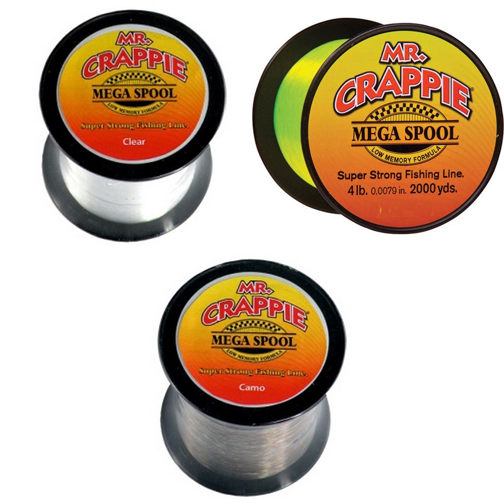 Mr. Crappie Monofilament Fishing Line Mega Spool | eBay