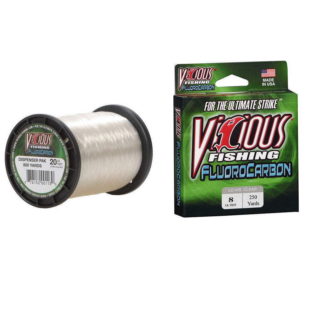 Vicious Fishing 17# Ultimate Line Brand New! 2 LB - Clear- Lo-Vis